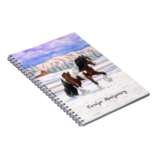 Carnet Cheval de Tinker Tinker Gypsy Vanner Brown Pinto (Côté Droit)