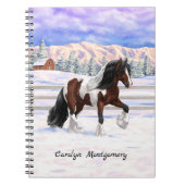 Carnet Cheval de Tinker Tinker Gypsy Vanner Brown Pinto (Devant)