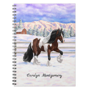 Carnet Cheval de Tinker Tinker Gypsy Vanner Brown Pinto