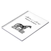 Carnet Cheval debout vintage (Côté gauche)