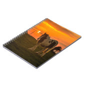 Carnet Cheval du coucher du soleil (Côté gauche)