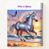 Carnet Cheval en argent bijoux (Dos)