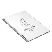 Carnet Cheval en couleur noire (Côté Droit)