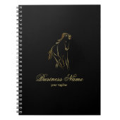 Carnet Cheval en or (Devant)