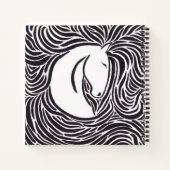 Carnet Cheval en stylo brosse (Dos)