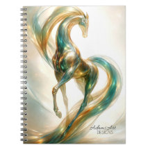 Cheval en verre éthéré – Fantaisie abstraite