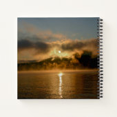 Carnet Cheval et lever du soleil au lac (Dos)