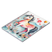 Carnet Cheval floral mignon (Côté gauche)