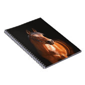 Carnet cheval folâtre au noir (Côté Droit)