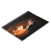 Carnet cheval folâtre au noir (Côté gauche)