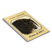 Carnet Cheval friésien Jaune (Côté Droit)