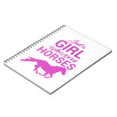 Carnet Cheval Gallop Une Fille Qui Aime Les Chevaux (Côté gauche)