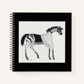 Carnet cheval inspiré de la Grèce Mycénienne