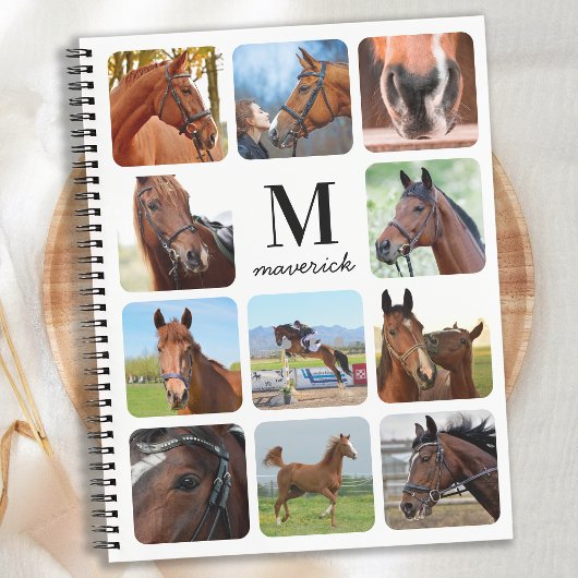 Carnet Cheval Lover Personnalisé Monogramme 11 Photo Coll