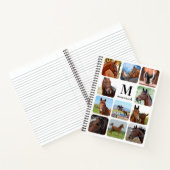 Carnet Cheval Lover Personnalisé Monogramme 11 Photo Coll (Intérieur)