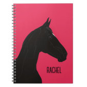 Carnet Cheval noir (Devant)