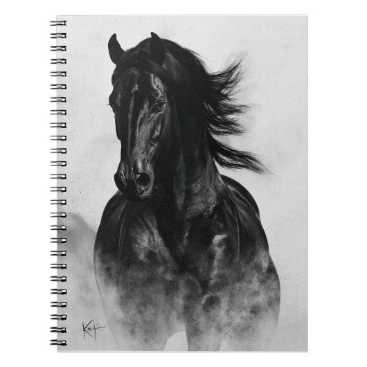 Carnet Cheval noir (Devant)