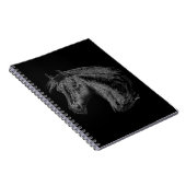 Carnet Cheval : Noir (Côté Droit)