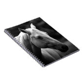 Carnet Cheval noir blanc (Côté Droit)