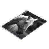 Carnet Cheval noir blanc (Côté gauche)