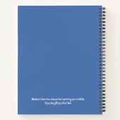 Carnet Cheval Noir Fleurs Filles Rose Violet Enfants (Dos)