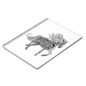 Carnet Cheval noir inspiré (Côté gauche)