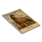 Carnet Cheval Open Grasslands VINTAGE (Côté Droit)