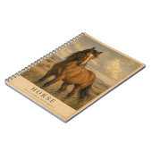 Carnet Cheval Open Grasslands VINTAGE (Côté gauche)