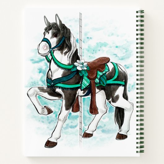 Carnet Cheval Paint Carousel (Dos)