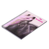 Carnet Cheval Personnalisé Dans Lilac Shades (Côté gauche)