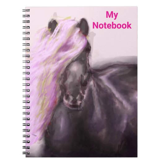 Carnet Cheval Personnalisé Dans Lilac Shades (Devant)