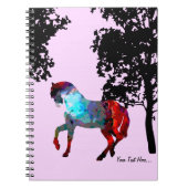 Carnet Cheval rose d'enfants (Devant)