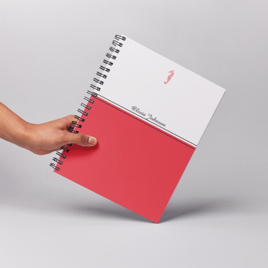 Carnet Cheval rouge illustration nom de vie marine minima