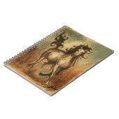 Carnet Cheval sauvage et couleurs chaudes (Côté gauche)