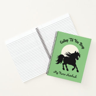 Carnet Cheval Simple Dit Personnaliser Nom