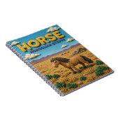 Carnet Cheval Steppe Mongol KlayKoo Moderne (Côté Droit)