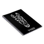 Carnet Cheval tribal noir et blanc (Côté Droit)
