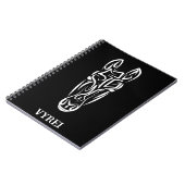 Carnet Cheval tribal noir et blanc (Côté gauche)