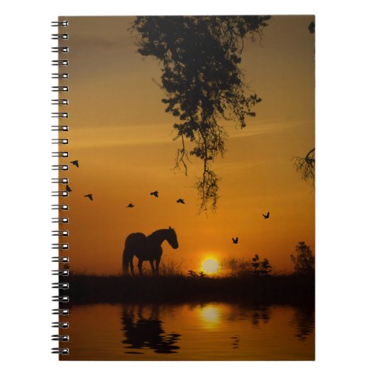 Carnet Cheval Water Sunset Country (Devant)