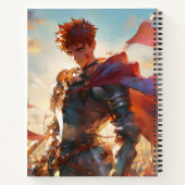 Carnet Chevalier de garçon Anime (Dos)