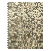 Carnet Chevauchement de petits carrés dans les tons beige (Devant)