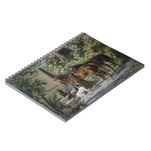 Carnet Chevaux à la Porche (par Albrecht Adam) (Côté gauche)