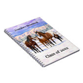Carnet Chevaux Appaloosa De Baie Brown En Neige (Côté Droit)