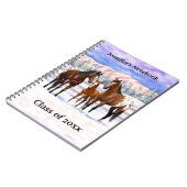 Carnet Chevaux Appaloosa De Baie Brown En Neige (Côté gauche)