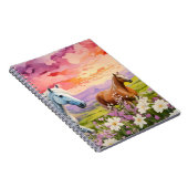 Carnet Chevaux blanc et rouge (Côté Droit)