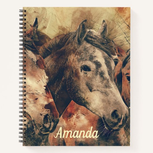 Carnet Chevaux Brown (Devant)