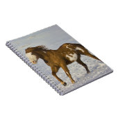 Carnet Chevaux courant dans la neige (Côté Droit)