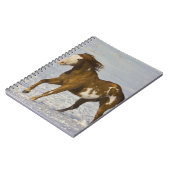 Carnet Chevaux courant dans la neige (Côté gauche)