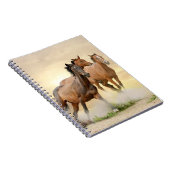 Carnet Chevaux dans le coucher du soleil (Côté Droit)