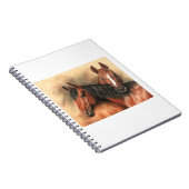 Carnet Chevaux de baie et de châtaignier (Côté Droit)